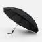 Зонт обратного сложения twoGether с двойным куполом, черный