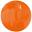 Надувной пляжный мяч Sun and Fun, полупрозрачный оранжевый