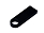 USB 3.0-флешка на 16 Гб с мини чипом и круглым отверстием, черный
