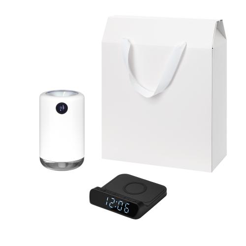 Подарочный набор Блисс (Bliss), Ригель (Rigel), черный (увлажнитель воздуха, зарядное устройство)