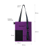 Шоппер Superbag Color (фиолетовый с черным)