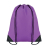 190T Polyester drawstring bag, фиолетовый