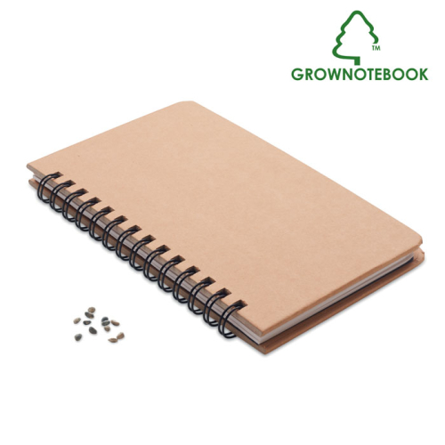 Pine tree notebook, бежевый