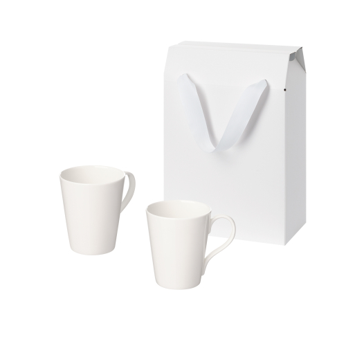 Подарочный набор Веста (Vesta) в коробке-пакете (две фарфоровых кружки)