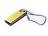 USB 2.0-флешка на 4 Гб с мини чипом и круглым отверстием, золотистый