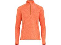 Толстовка с воротом на молнии женская Melbourne, меланжевый оранжевый