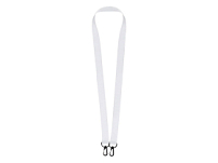 Ланъярд 2 см под сублимацию с 2-мя карабинами, черный