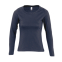 Футболка женская с длинным рукавом MAJESTIC, темно-синий