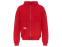 Толстовка оверсайз с капюшоном на молнии Monaco, красный, лейбл, бренд тайп и термотрансфер