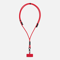 Кабель-ланьярд energyFlex Power Delivery 60 Вт, красный