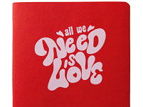 ЕЖЕДНЕВНИК недатированный А5- MEGAPOLIS FLEX QUATTRO (КРАСНЫЙ) с УФ-печатью