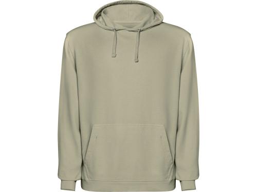 Толстовка с капюшоном KENIA унисекс, светлый хаки выстиранный