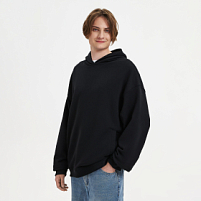 Худи оверсайз унисекс FUSION, черный