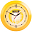 Часы настенные Vivid Large, желтые Часы настенные Vivid Large, желтые