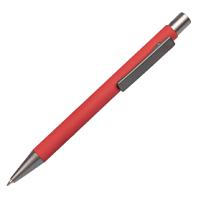 Ручка шариковая FACTOR, красный, серый