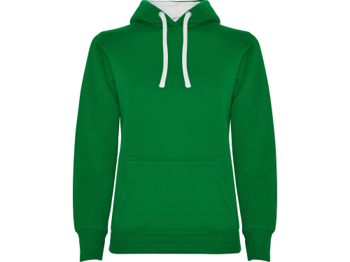 Толстовка с капюшоном Urban женская, зеленый/белый