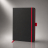 Блокнот ColorNote Black, твердая обложка A5, 80 листов, черный с красным