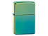 Зажигалка ZIPPO Classic с покрытием High Polish Teal, латунь/сталь, зелёная, глянцевая, 38x13x57 мм