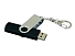 Флешка с поворотным механизмом, c дополнительным разъемом Micro USB, 32 Гб, черный