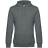 Толстовка с капюшоном унисекс King, темно-серый меланж
