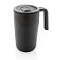 Термокружка из переработанного полипропилена GRS и нержавеющей стали с ручкой, 480 мл