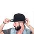 Бейсболка SNAP BACK, 6 клиньев, пластиковая застежка, белый