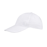 Бейсболка SUNNY, 5 клиньев, застежка на липучке, белый Бейсболка SUNNY, 5 клиньев, застежка на липучке, белый