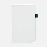 Ежедневник White Shall, недатированный, бело-зеленый