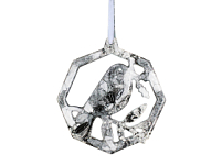 Елочные игрушки (Снегирь) Обсидиан