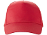 Бейсболка Memphis 5-ти панельная 165 гр, красный