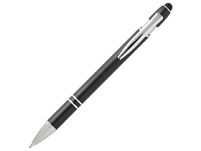 Kish шариковая ручка с серебристой отделкой - сплошной черный (синие чернила)