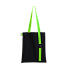 Шоппер Superbag black (чёрный с салатовым)