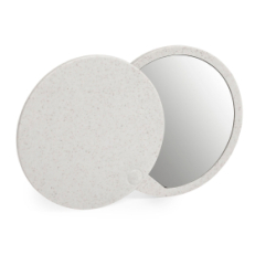 Складное зеркало GRADIOX, пластик с пшеничным волокном, белый, бежевый