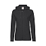 Толстовка женская без начеса LADIES LIGHTWEIGHT HOODED SWEAT 240, черный