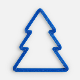 Подвеска «Елочка», 3D-печать, синяя