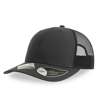 Бейсболка BRYCE, 6 клиньев, пластиковая застежка, переработанный полиэстер, темно-серый