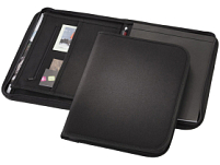 Папка А4 Berkeley на молнии с блокнотом, черный Папка А4 Berkeley на молнии с блокнотом, черный