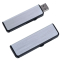 USB flash-карта "Pull" (8Гб), серебристый, черный