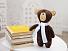 Мягкая игрушка Beastie Toys, мишка с белым шарфом