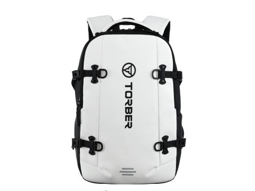 Рюкзак спортивный TORBER ЭКСТРИМ 18, белый/чёрный, 31 х 12 х 46 см, 17л