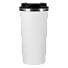Термокружка вакуумная Palermo, белая, зернистое покрытие