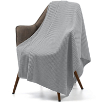 Плед Slumberland, серебристо-серый меланж