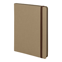 Ежедневник недатированный Shady, А5,  светло-коричневый, кремовый блок в линейку, коричневый обрез, светло-коричневый