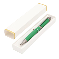 Ручка Senator в коробке Cradle белой с позолотой, Зелёный