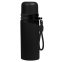 Термос Knotrope со шнурком на карабине, Чёрный