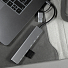 USB-хаб ROOT 8 в 1, серый, алюминий, серый