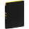 Ежедневник Flexpen Black, недатированный, черный с желтым