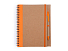 Блокнот А5+ ALANI с шариковой ручкой, крафтовый/оранжевый