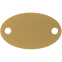 Шильдик металлический Alfa Oval, золотистый