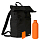 Подарочный набор Boston, черный/оранжевый (термобутылка, ЗУ, рюкзак)